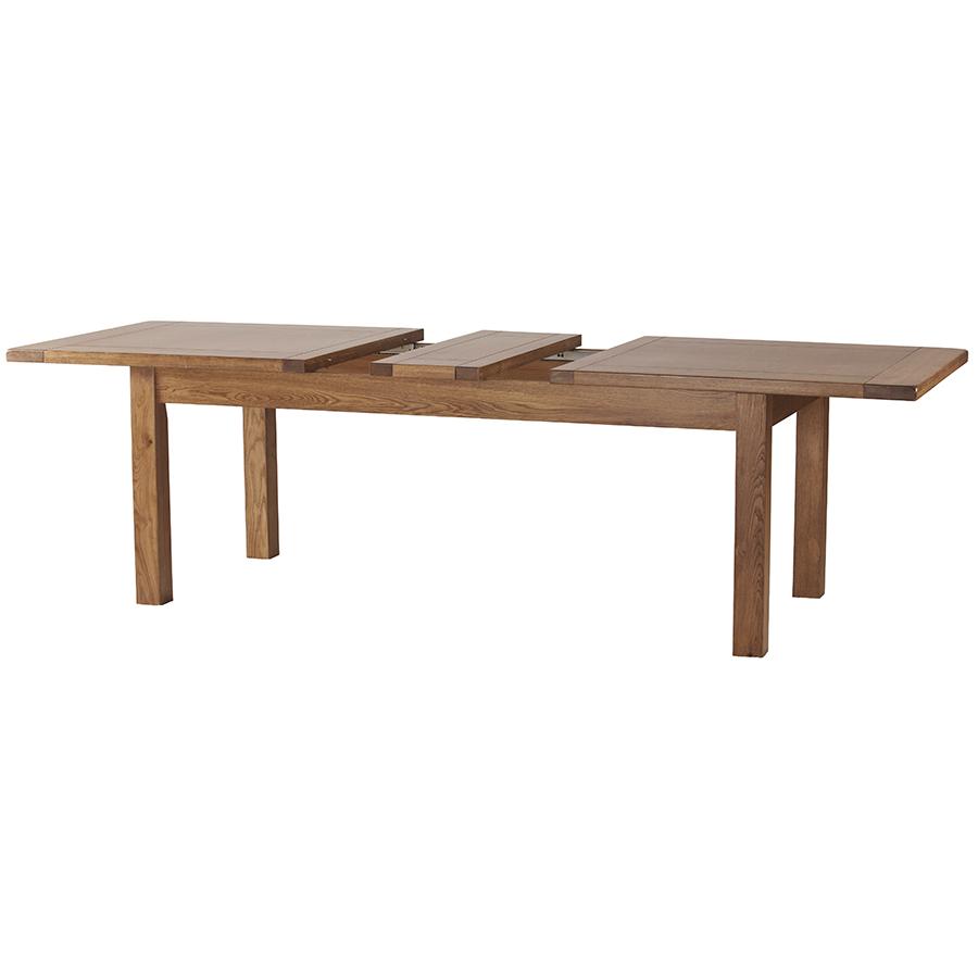 Sherwood Dark Solid Oak Large Extending Table